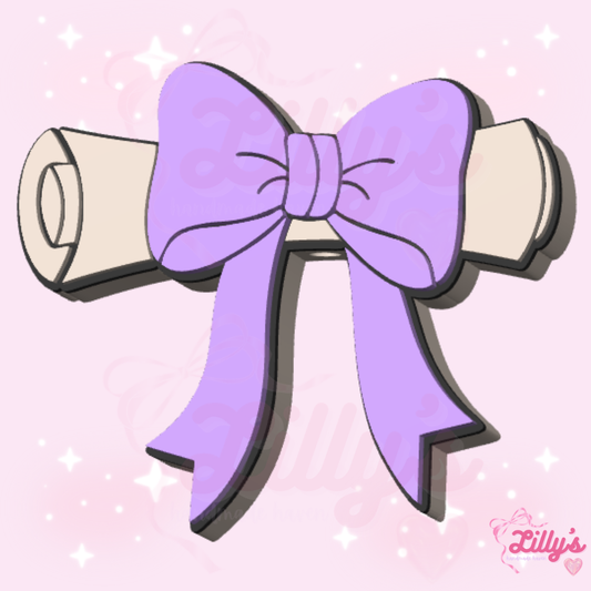 Diploma with Bow Pen Topper