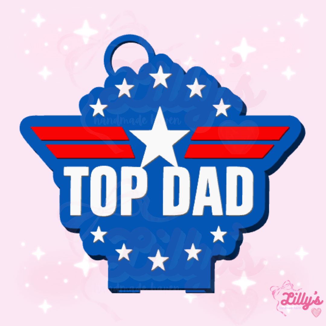 Top Dad Can Opener Keychain