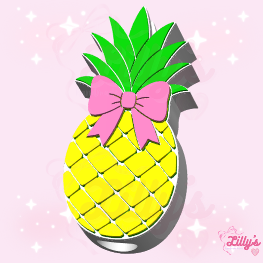 Pineapple Bow Straw Topper