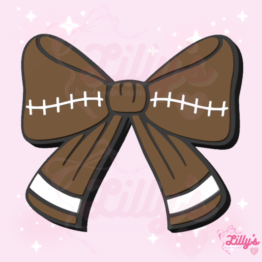 Football Bow Pen Topper