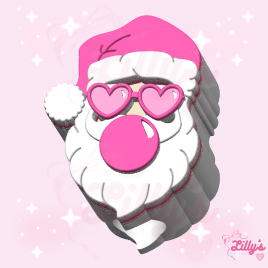 Sassy Santa Straw Topper