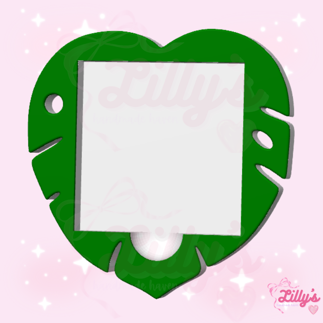 Monstera Leaf Sticky Note Holder