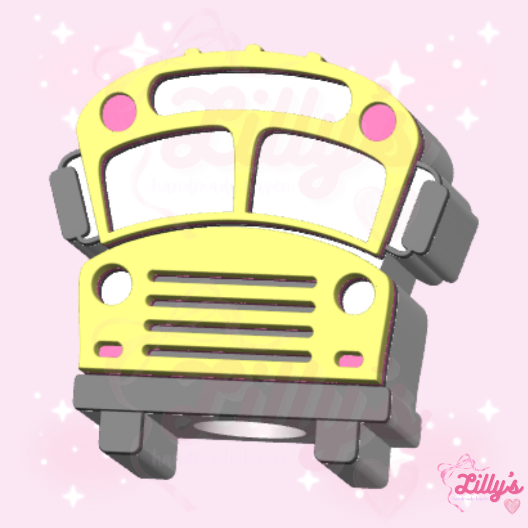 School Bus Straw Topper