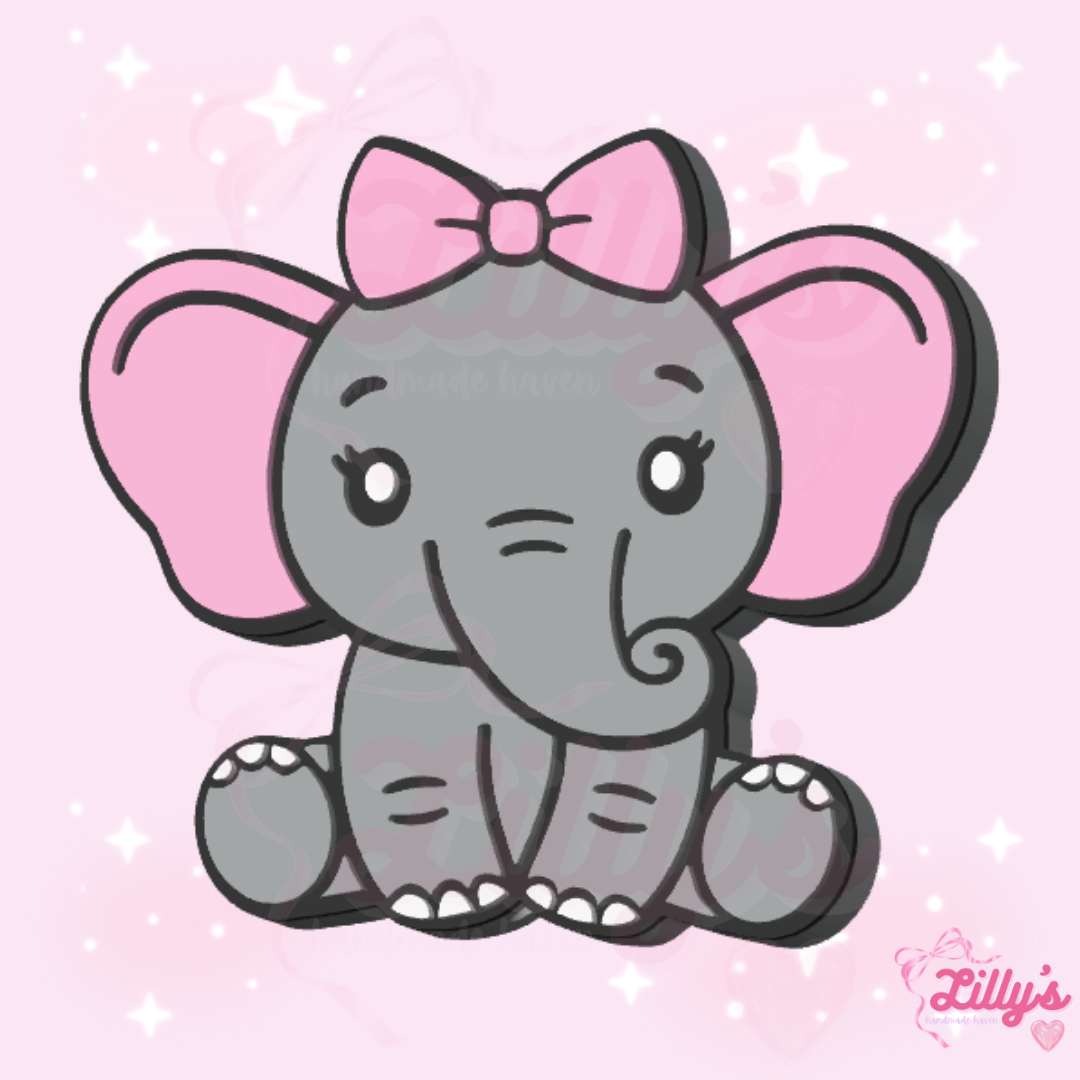 Girl Elephant Pen Topper
