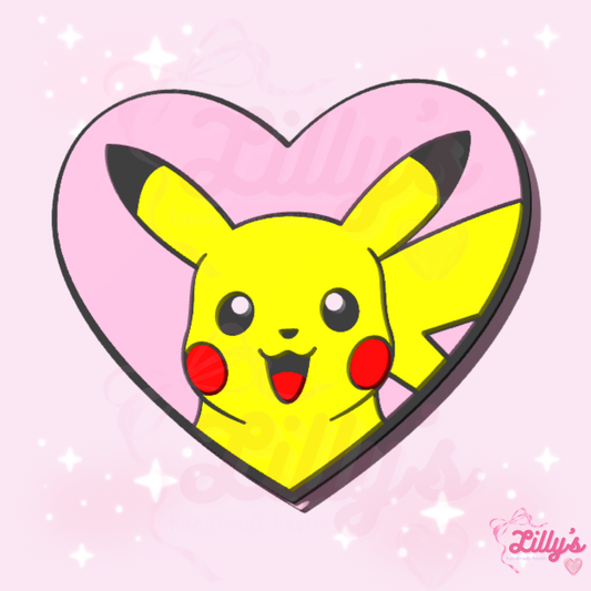 Pika Heart Pen Topper