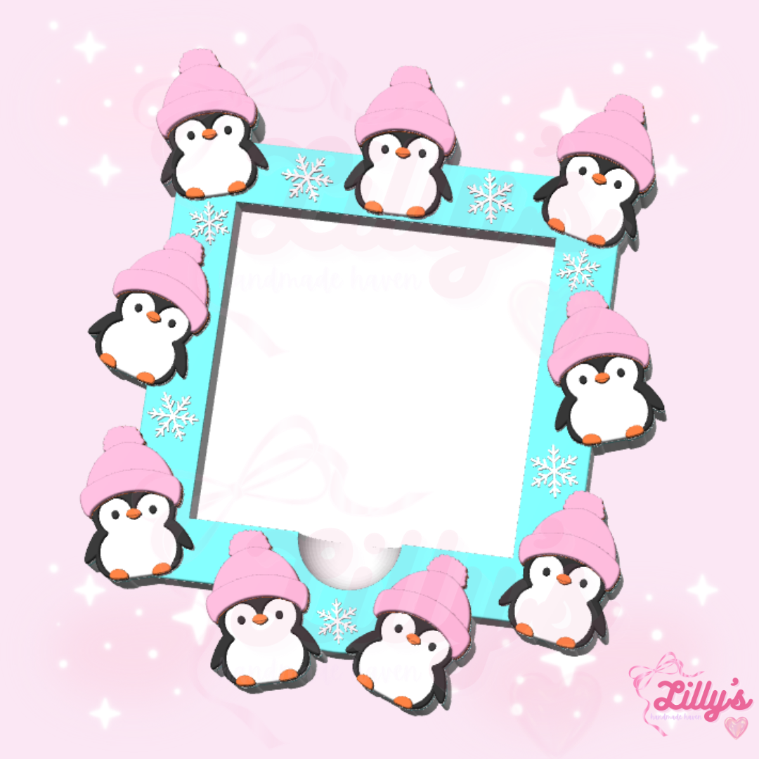 Cute Penguins Sticky Note Holder