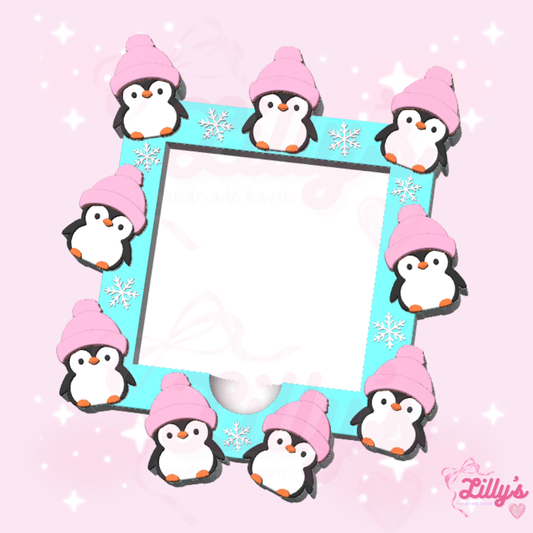 Cute Penguins Sticky Note Holder
