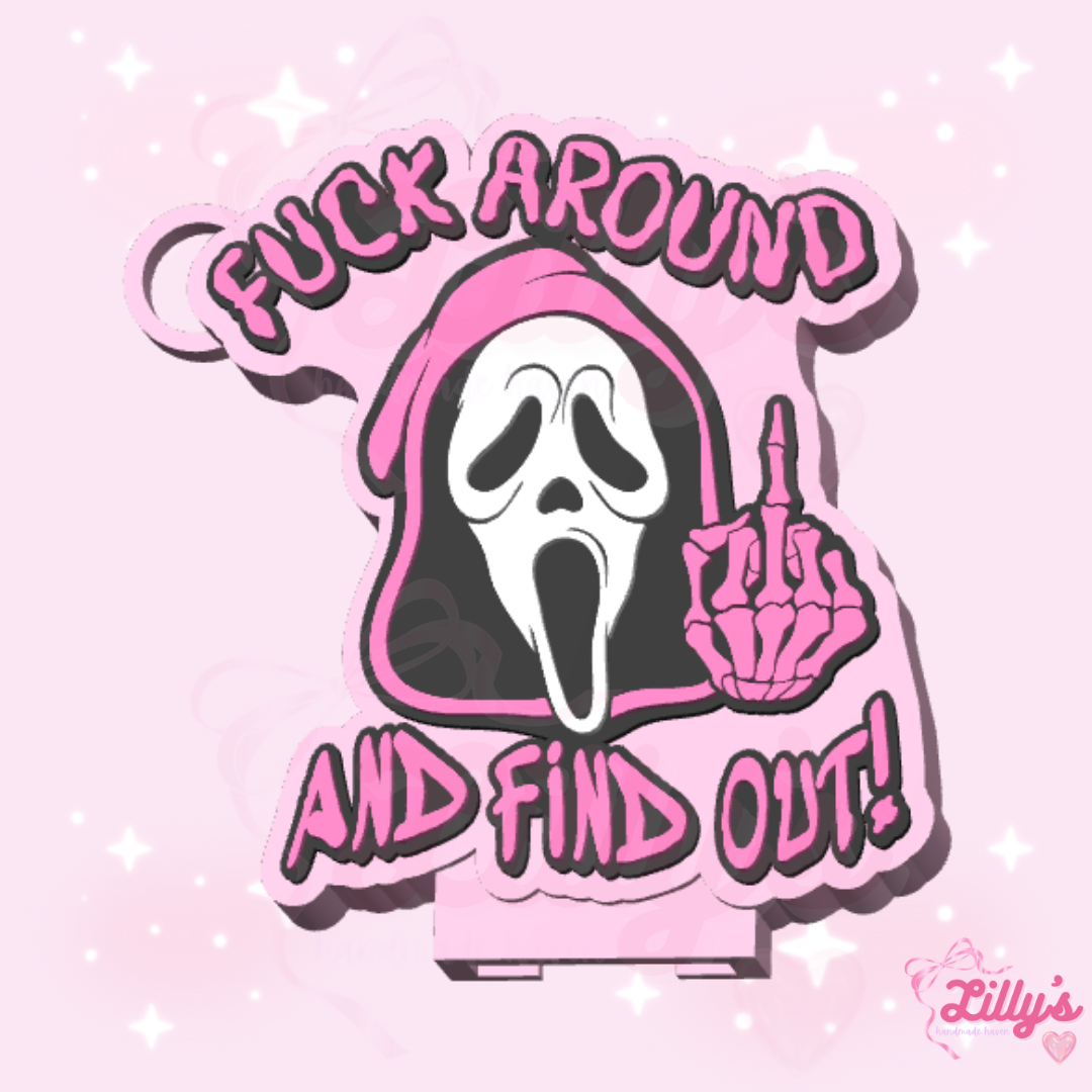 FAFO Scream Guy Can Opener Keychain