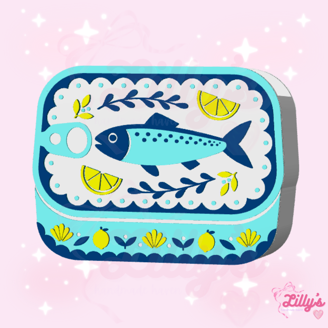 Sardine Can Pen/Makeup Brush Holder