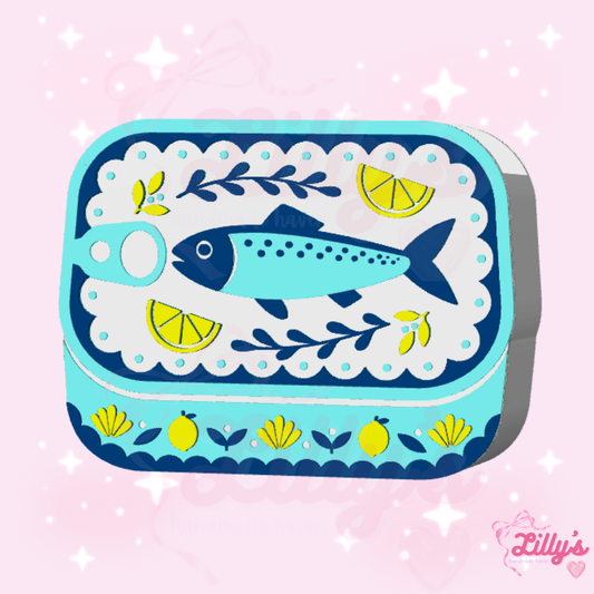 Sardine Can Pen/Makeup Brush Holder