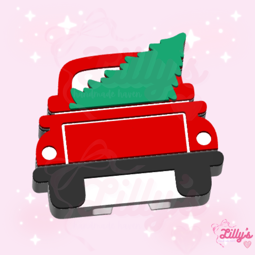 Christmas Tree Truck Can Opener Keychain