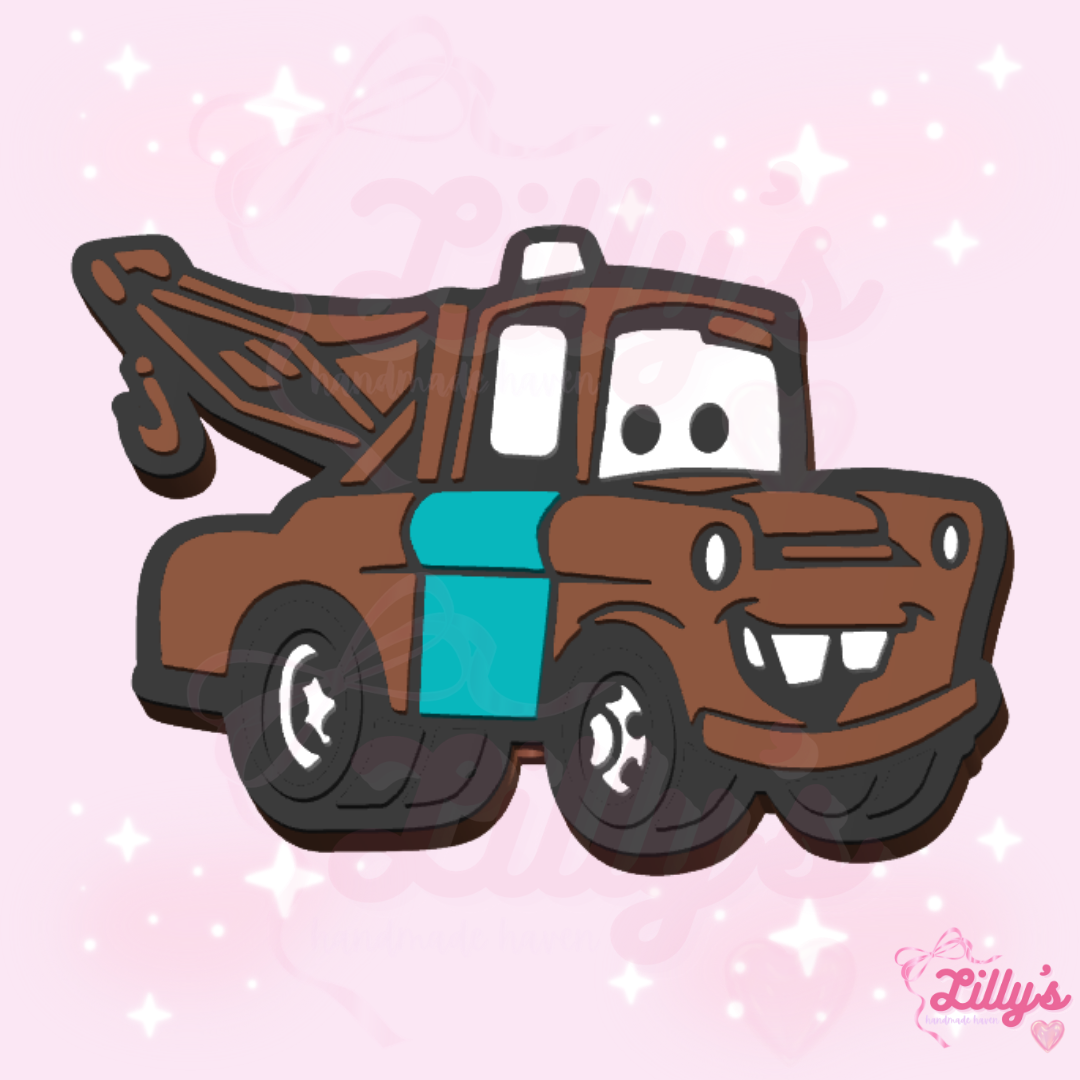 Brown Tow Truck Pen Topper