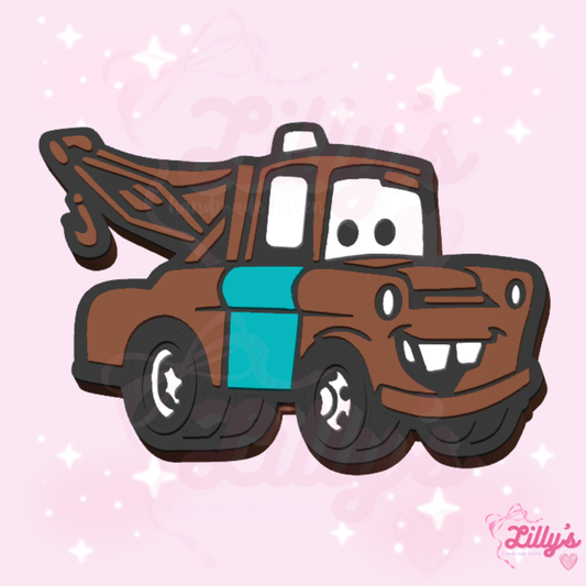 Brown Tow Truck Pen Topper