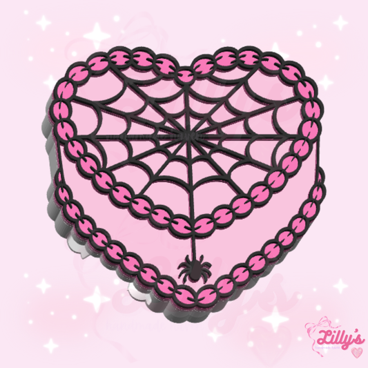 Spider Web Girly Cake Can Opener Keychain