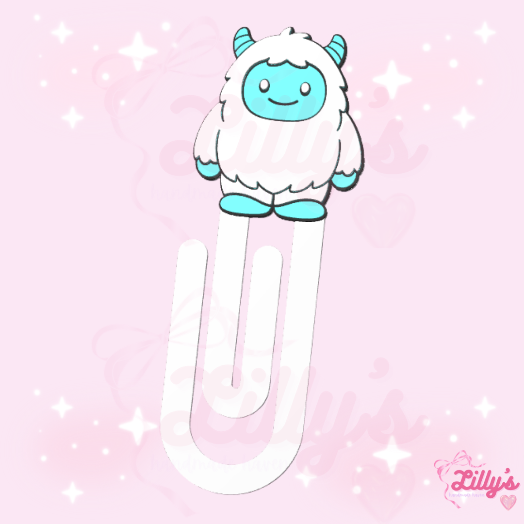 Snow Monster Jumbo Paper Clip