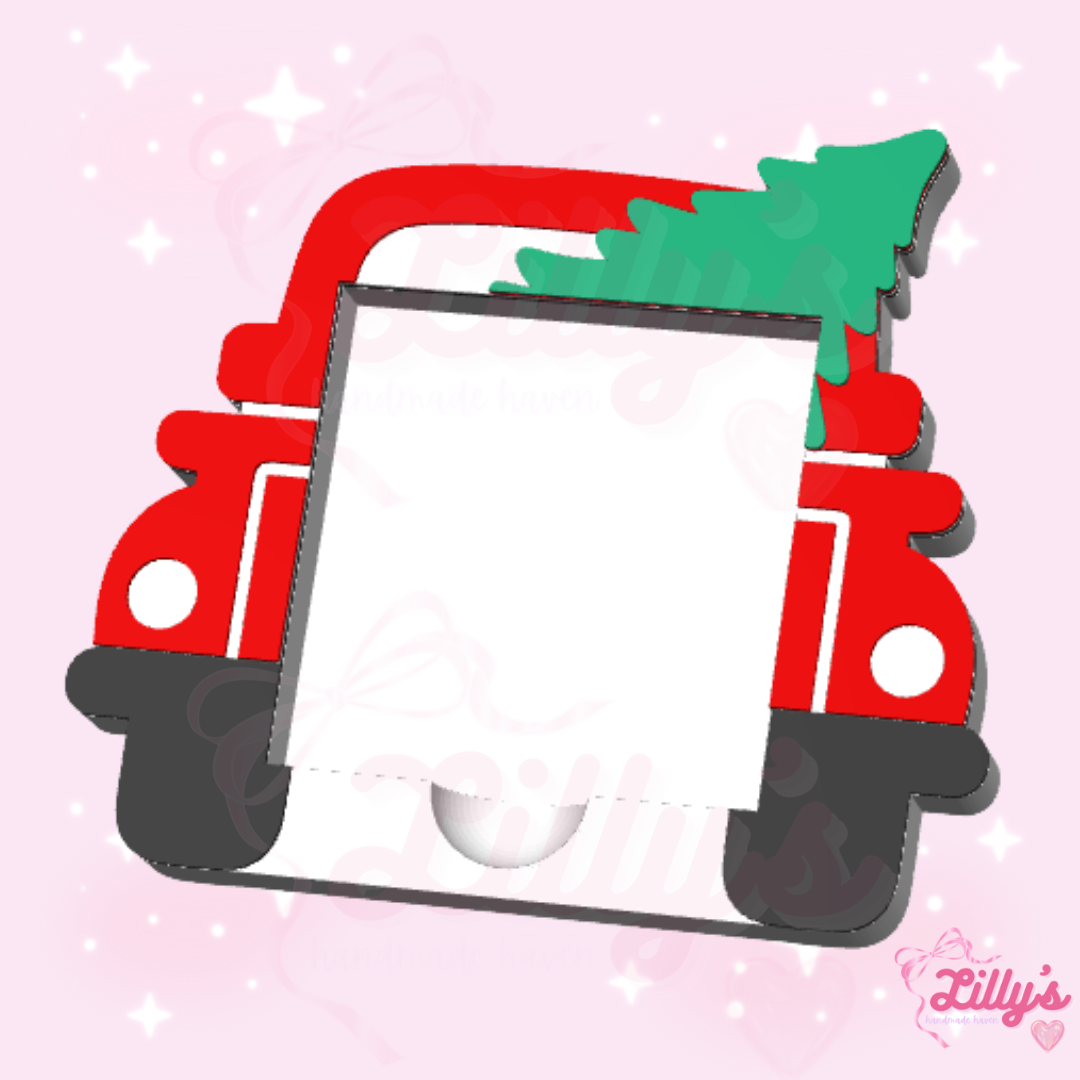 Christmas Tree Truck Sticky Note Holder