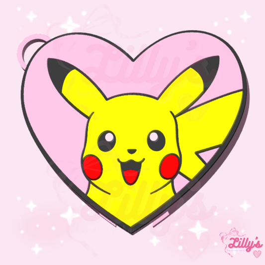 Pika Heart Can Opener Keychain