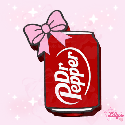 Pepper Soda with Bow Straw Topper