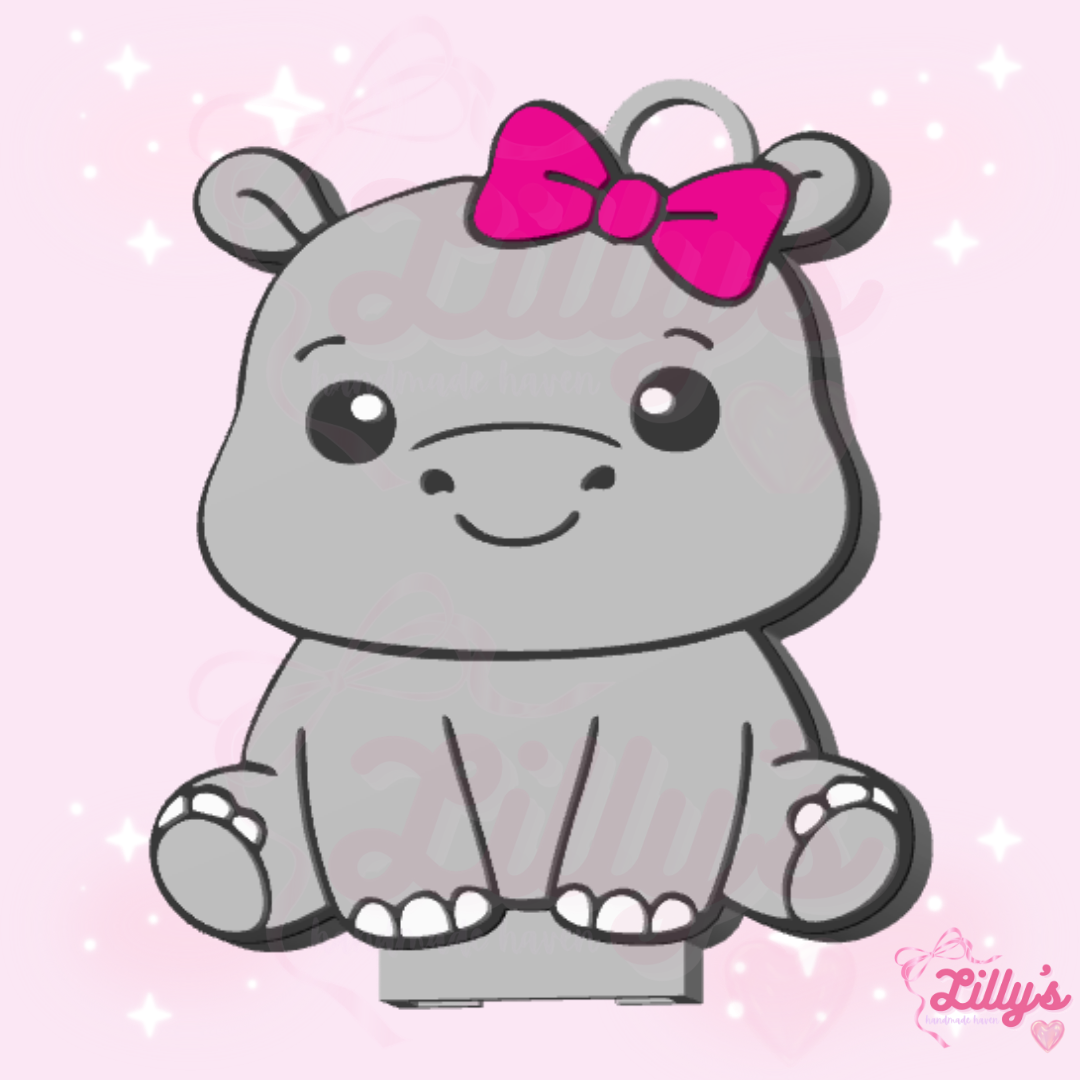 Hippo Can Opener Keychain