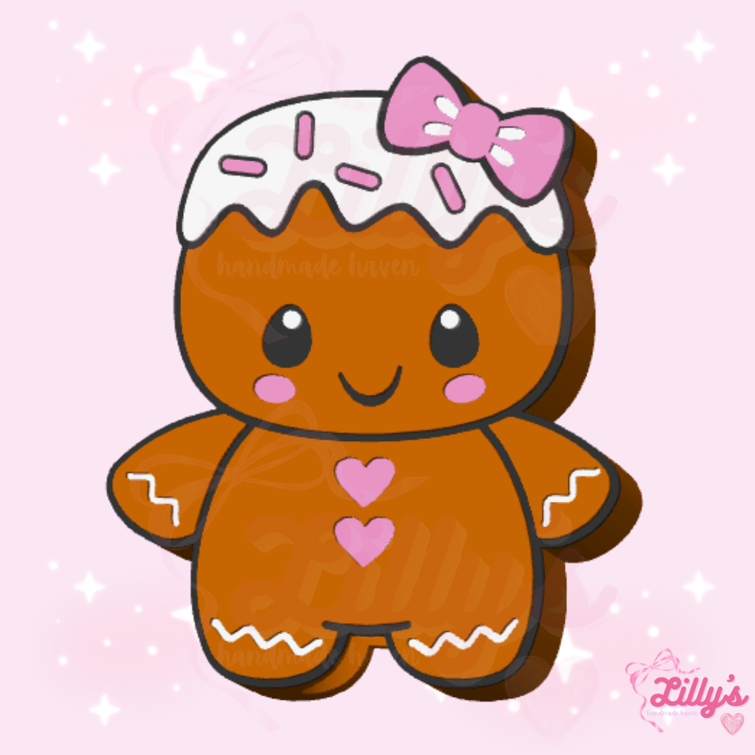 Gingerbread Girl Straw Topper