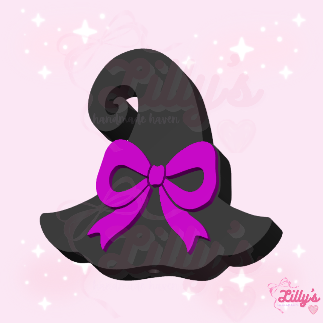 Witch Hat with Bow Pen Topper