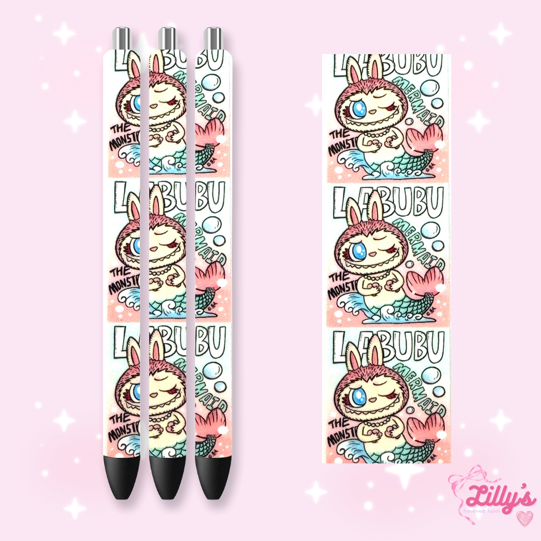 Cartoon & Movie Custom Glitter Resin Pens – Choose Your Wrap & Glitter
