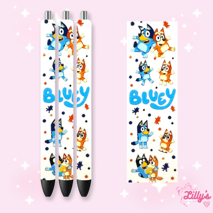 Cartoon & Movie Custom Glitter Resin Pens – Choose Your Wrap & Glitter