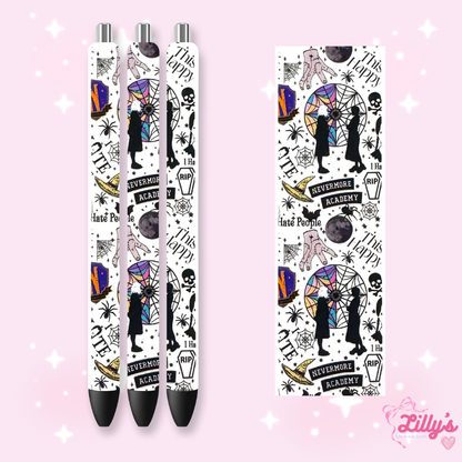 Cartoon & Movie Custom Glitter Resin Pens – Choose Your Wrap & Glitter