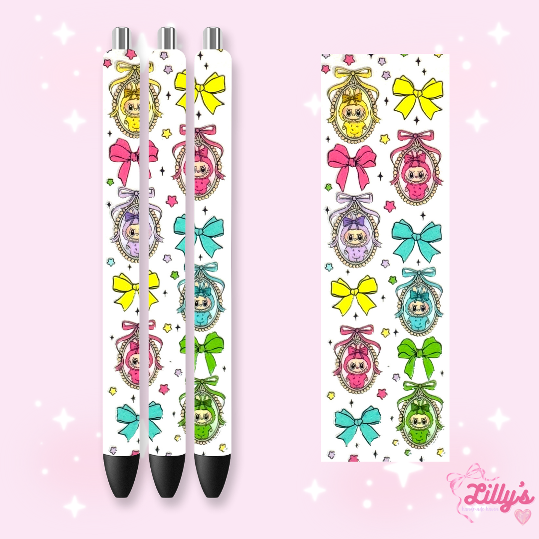 Cartoon & Movie Custom Glitter Resin Pens – Choose Your Wrap & Glitter