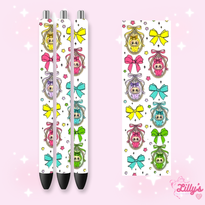 Cartoon & Movie Custom Glitter Resin Pens – Choose Your Wrap & Glitter