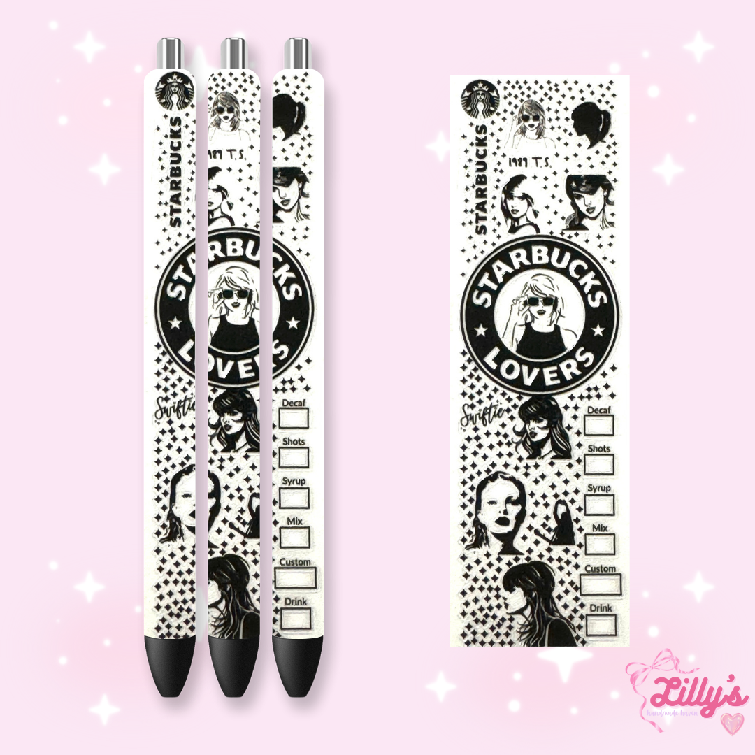 Cartoon & Movie Custom Glitter Resin Pens – Choose Your Wrap & Glitter