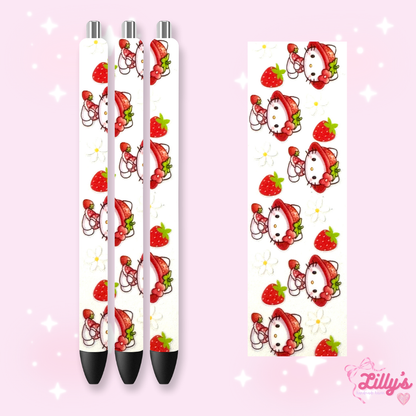 Cartoon & Movie Custom Glitter Resin Pens – Choose Your Wrap & Glitter