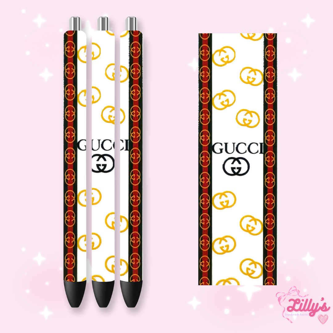 Designer Custom Glitter Resin Pens – Choose Your Wrap & Glitter