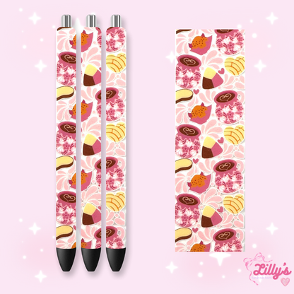 Drinks & Coffee Custom Glitter Resin Pens – Choose Your Wrap & Glitter