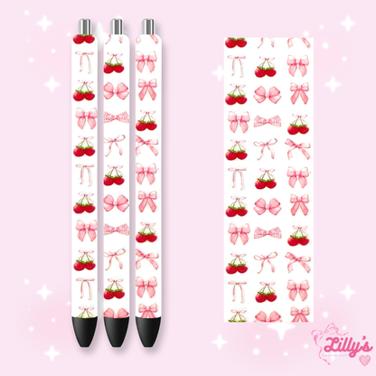 Fruit Custom Glitter Resin Pens – Choose Your Wrap & Glitter