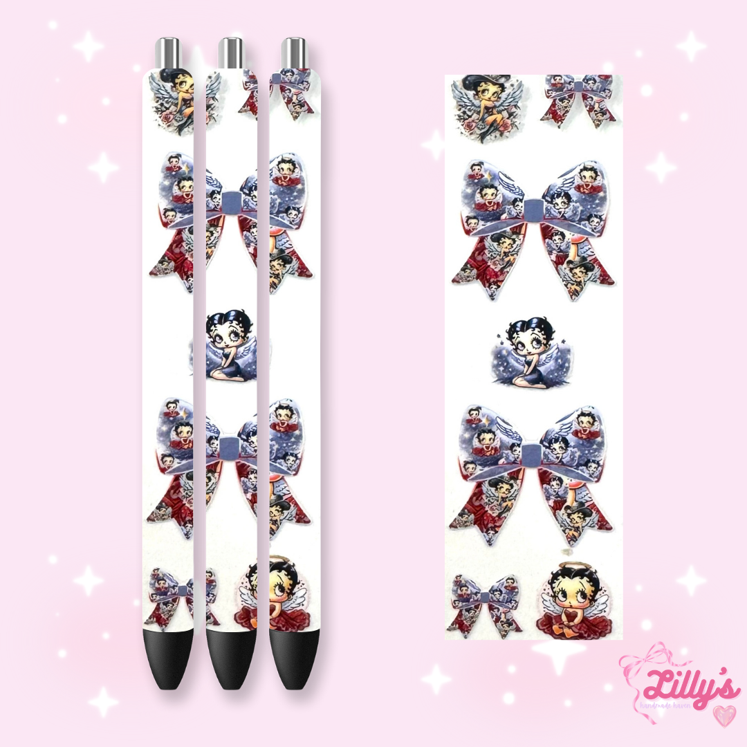 Cartoon & Movie Custom Glitter Resin Pens – Choose Your Wrap & Glitter