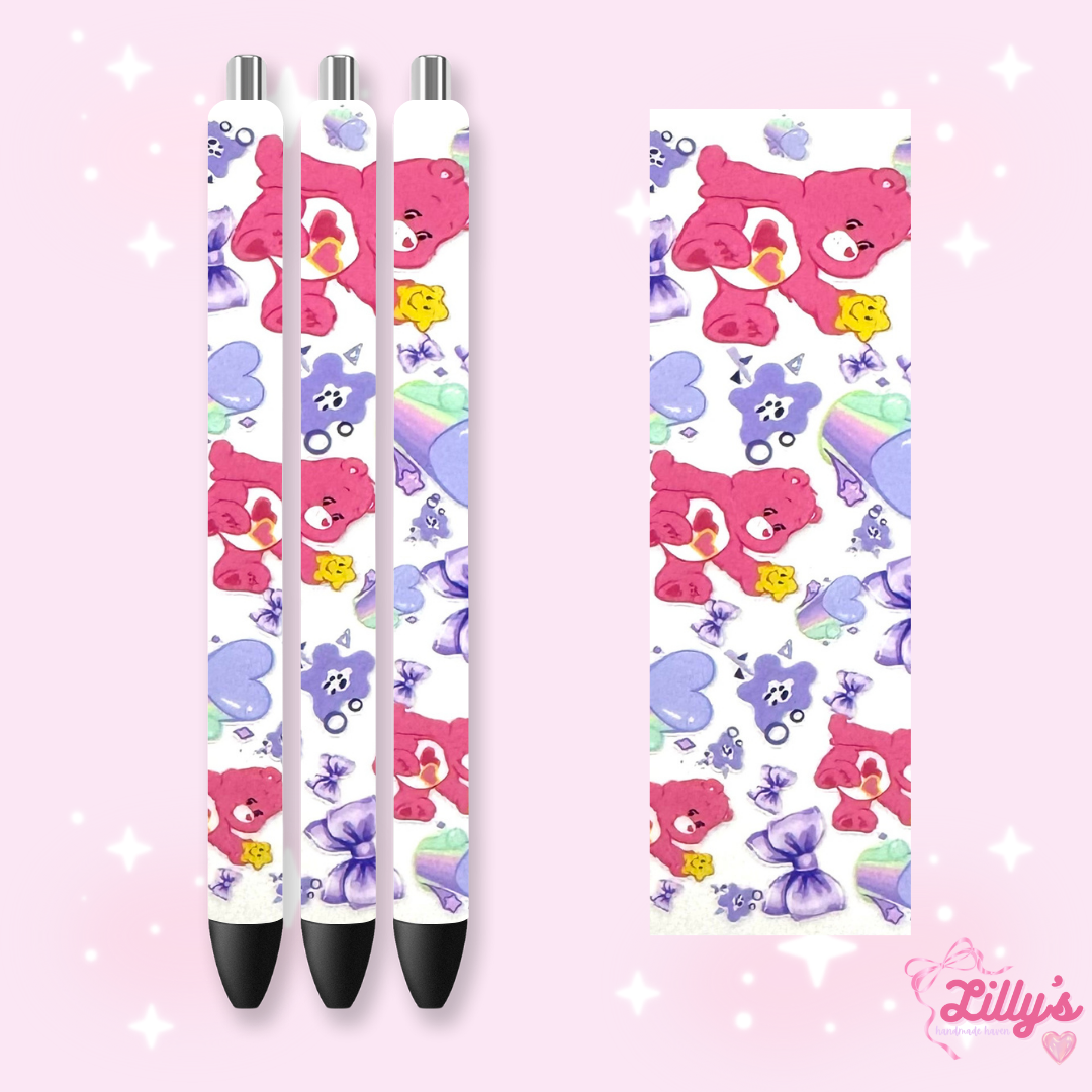 Cartoon & Movie Custom Glitter Resin Pens – Choose Your Wrap & Glitter