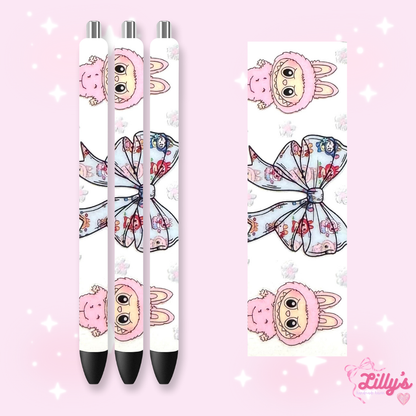Cartoon & Movie Custom Glitter Resin Pens – Choose Your Wrap & Glitter