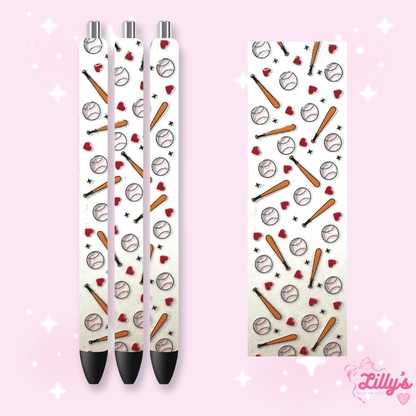 Nurse, Teacher & Sports Custom Glitter Resin Pens – Choose Your Wrap & Glitter