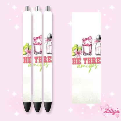 Drinks & Coffee Custom Glitter Resin Pens – Choose Your Wrap & Glitter