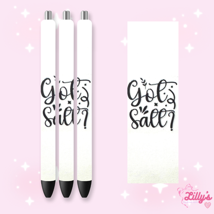 Drinks & Coffee Custom Glitter Resin Pens – Choose Your Wrap & Glitter