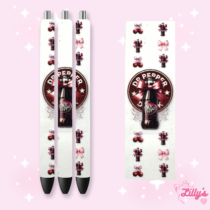 Drinks & Coffee Custom Glitter Resin Pens – Choose Your Wrap & Glitter
