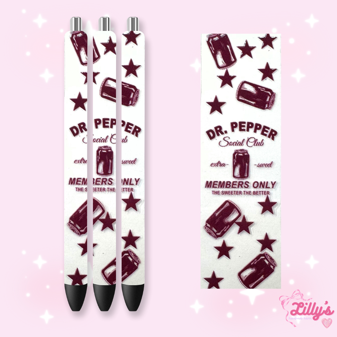 Drinks & Coffee Custom Glitter Resin Pens – Choose Your Wrap & Glitter