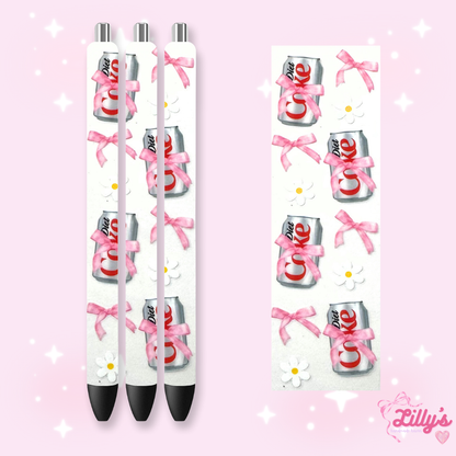 Drinks & Coffee Custom Glitter Resin Pens – Choose Your Wrap & Glitter