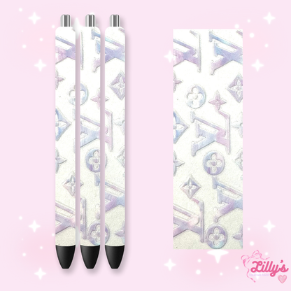 Designer Custom Glitter Resin Pens – Choose Your Wrap & Glitter