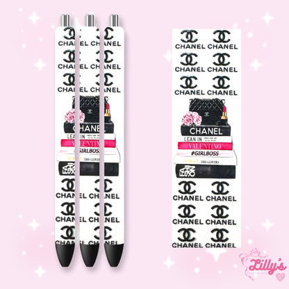 Designer Custom Glitter Resin Pens – Choose Your Wrap & Glitter