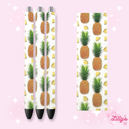 Fruit Custom Glitter Resin Pens – Choose Your Wrap & Glitter