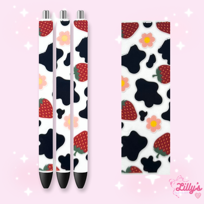 Fruit Custom Glitter Resin Pens – Choose Your Wrap & Glitter