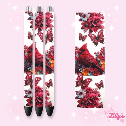Positivity & Faith Custom Glitter Resin Pens – Choose Your Wrap & Glitter