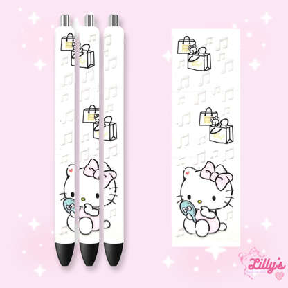 Cartoon & Movie Custom Glitter Resin Pens – Choose Your Wrap & Glitter